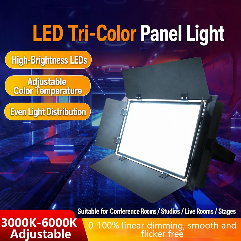 

150W Led CC/CW 2IN1 Tricolor 3200-6200K Panel Studio Soft Photography Studio Lights Panel for TV Video Film Video Shooting Light