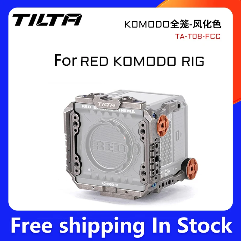 כלוב מצלמה tilta אדום komodo 6k TA-T08 עבור אדום komodo אדום 6k סרט העליון ידית A-E ערכת