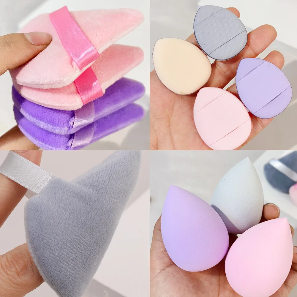 12 Stuks Make-Up Spons Puffs Schoonheid Ei Zachte Cosmetische Puff Foundation Sponzen Poeder Puff Vrouwen Make-Up Accessoires Beauty Tools