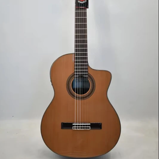 

39-Inch Classic Solid Wood Guitar With Rosewood Fretboard And Nylon String Featuring A Power Box