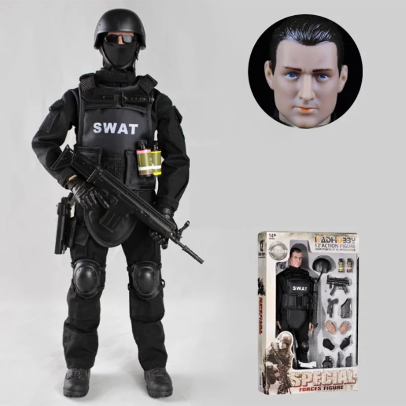 Comando de soldado a escala 1:6, accesorio SDU SWAT, figura móvil de 12 pulgadas, modelo de juguete, colección clásica de recuerdo