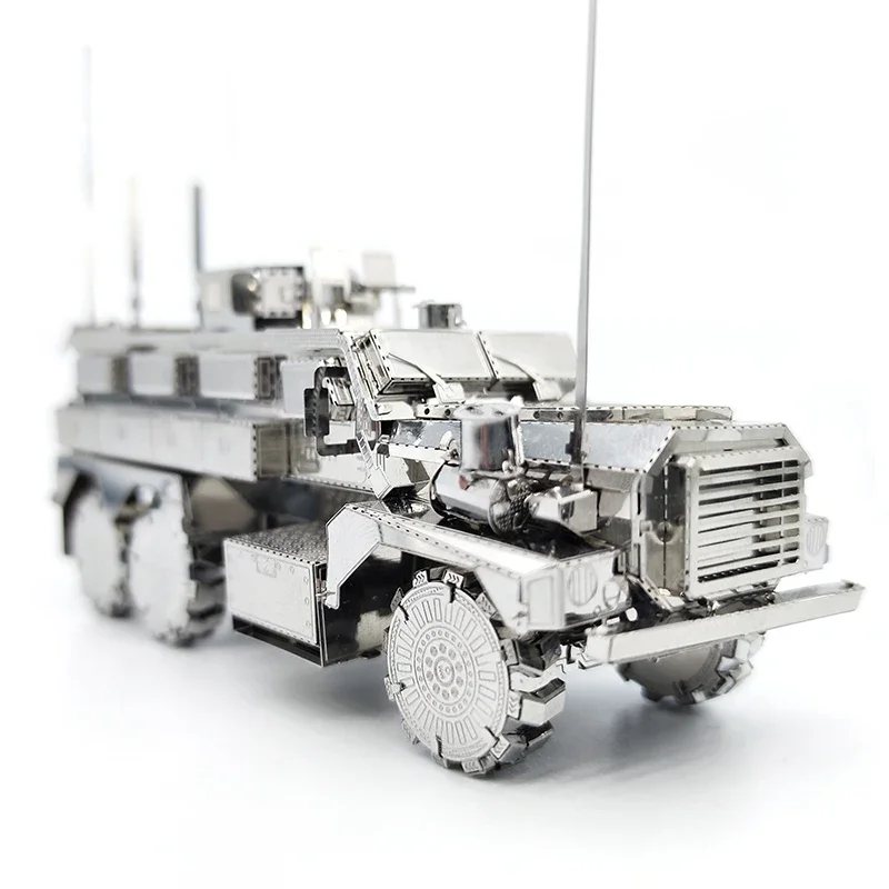 

Cougar 6x6 MRAP 3D Metal Puzzle DIIY Handmade Military Truck Vehicle Assembly Model Laser Cutting Kits Jigsaw Puzzle Toys