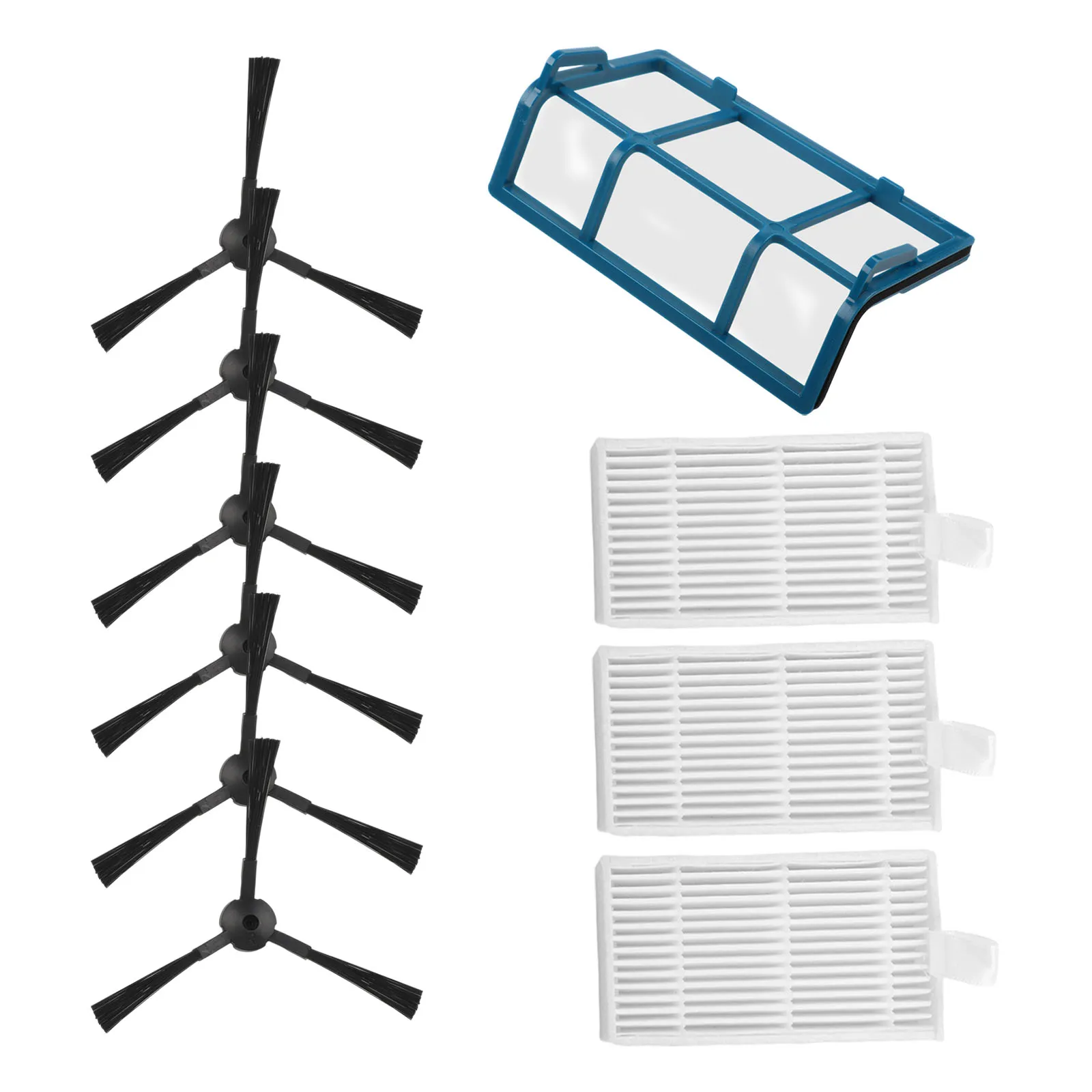 Prefilter Mesh Side Brushes Kit For MEDION MD 18500/18600 /MD18501/MD16192 Filter Side Brush Cleaning Tools Home Appliance Parts