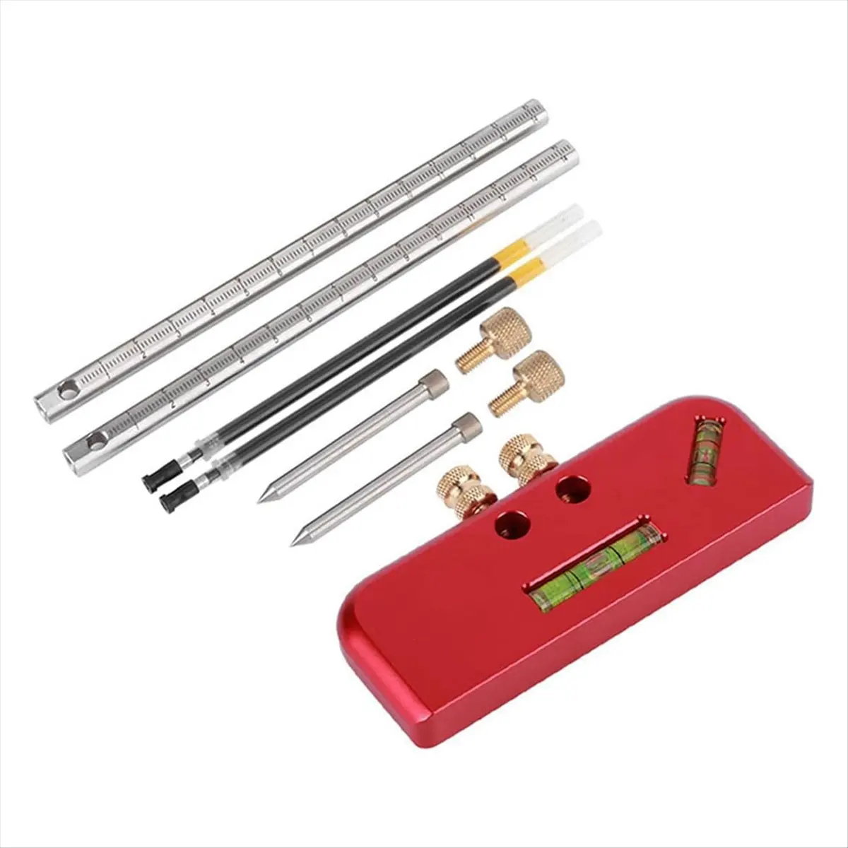 DT35BG Aluminium Alloy Mortise Gauge Ruler, High Woodworking Marking Tool for Accurate Mortise and Tenon Joints