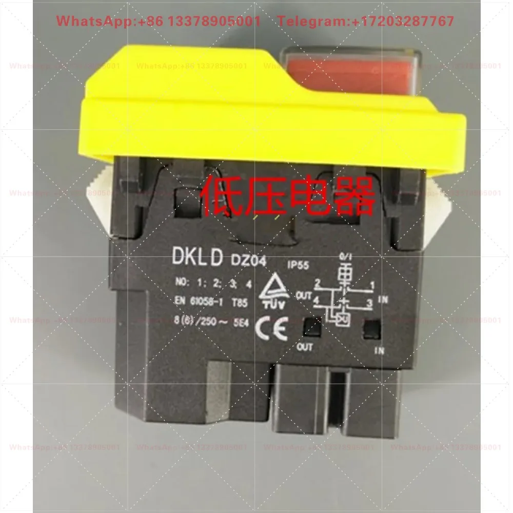 10PCS Button switch/waterproof switch/electromagnetic switch DZ04 two-phase 220V IP55