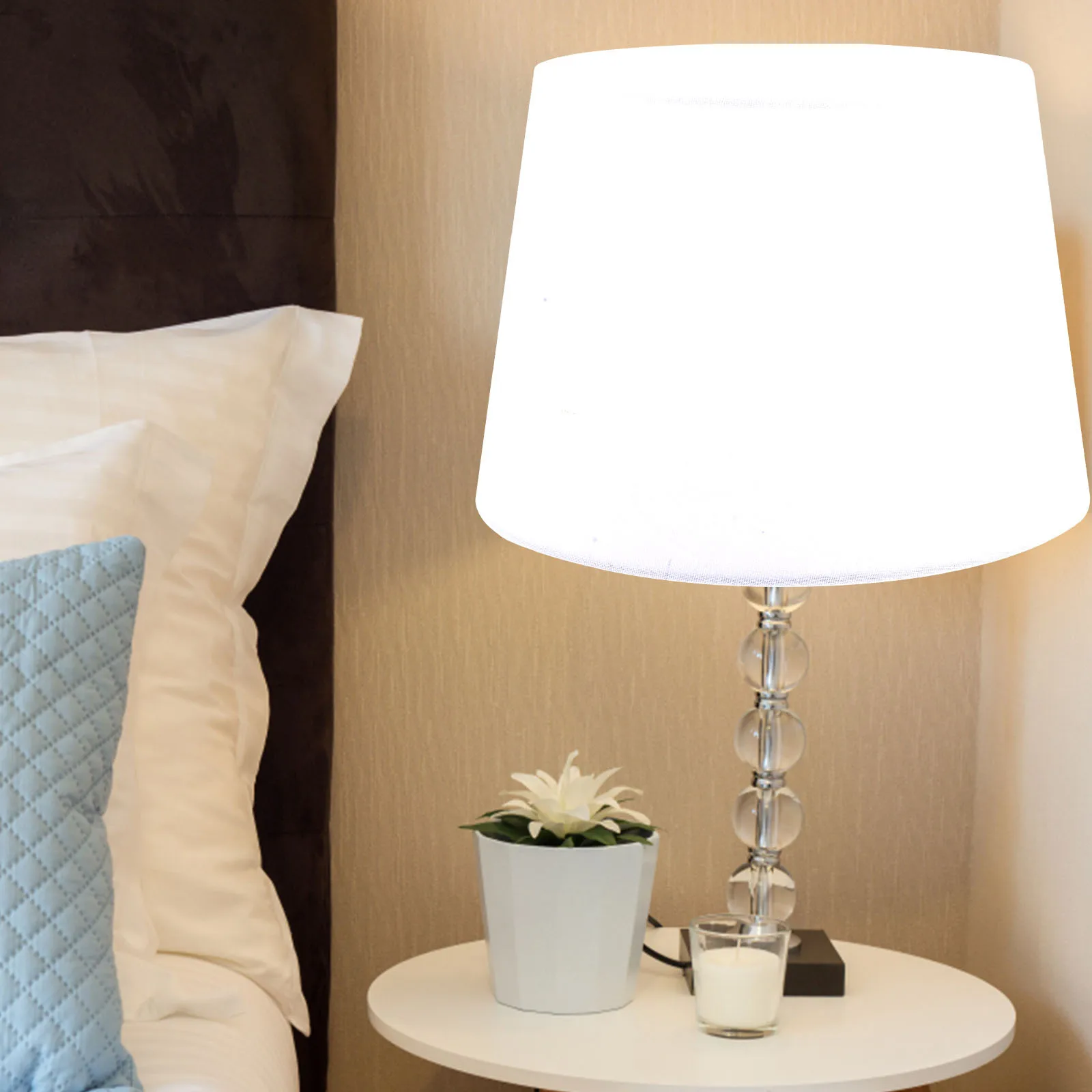 ريفي الصينية البلد نمط غطاء مصباح بسيط دقيق اللون النسيج المعادن استبدال عاكس الضوء لطاولة مكتب قلادة الخفيفة