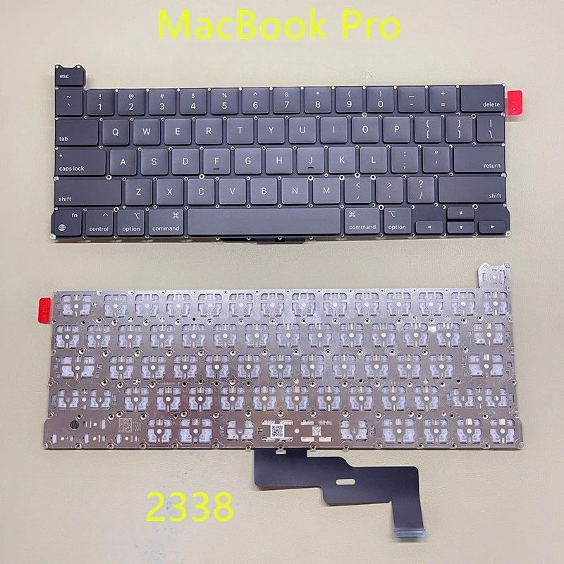 New For Apple Macbook  A2141 A2338 A2337 A2442 A251 A2289 A2681 A2992 Key Keycaps Keys Cap Scissor Keyboards Black