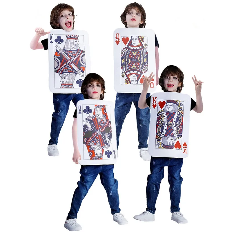 children's-poker-card-performance-props-costume-funny-party-clothes-role-playing-halloween-red-suit-cherry-role-play