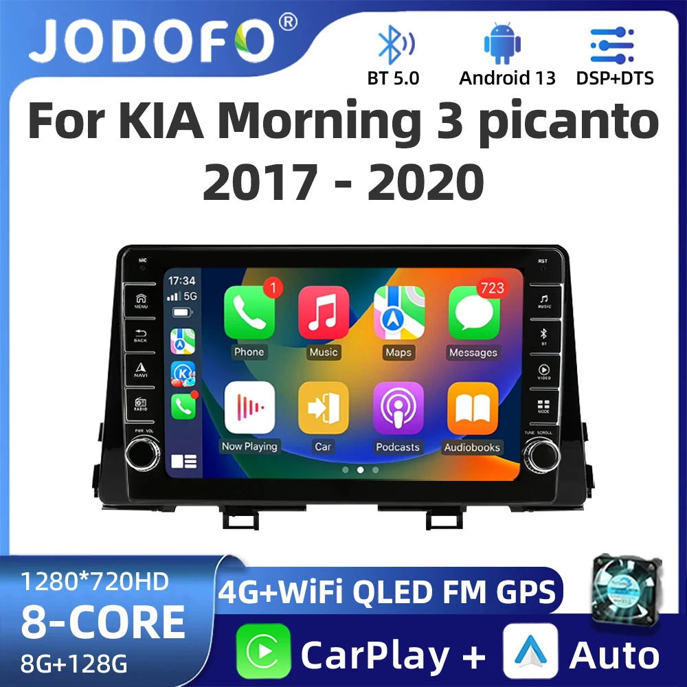 

9 Inch Android 13 Car Radio for KIA Morning 3 Picanto 2016 2017 2018 2019 2020 2021 Car Stereo GPS Carplay Autoradio DSP WIFI