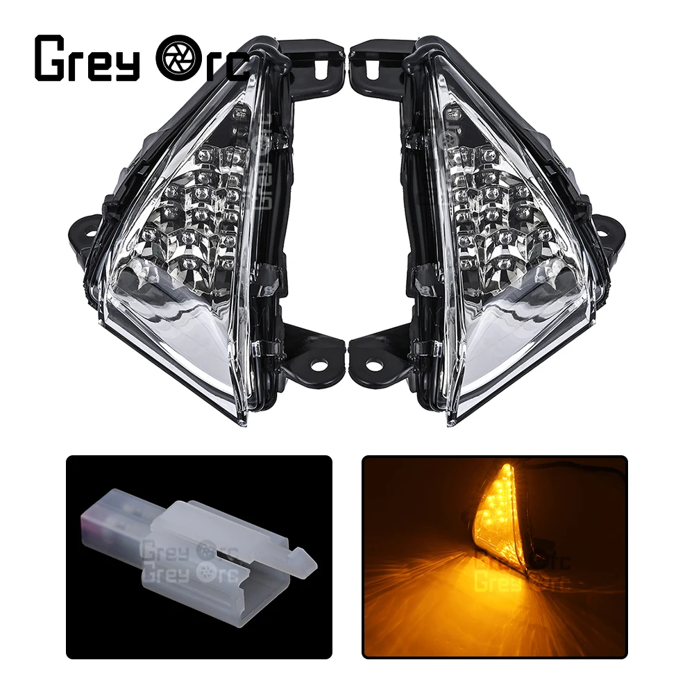 Motorcycle LED Front Turn Signal Indicator For Kawasaki ZX-10R 2006 2007 Z1000 2007-2013 ER-6F ER-6N 2006 2007 2008 Accessories - view 4