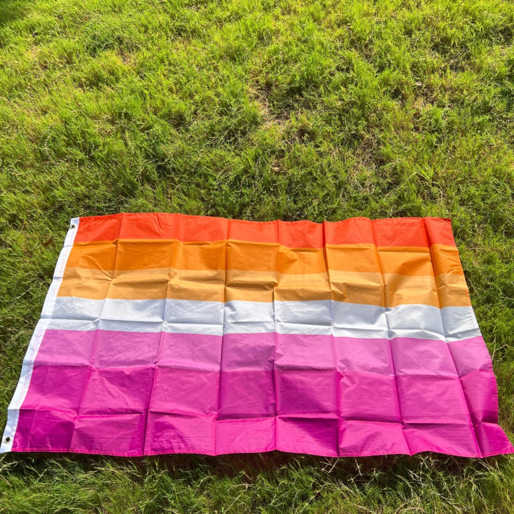 LGBT Rainbow Flag 90x150cm polyester Gay Flag Rainbow  Sunset Lesbian Pride Flags home decoration