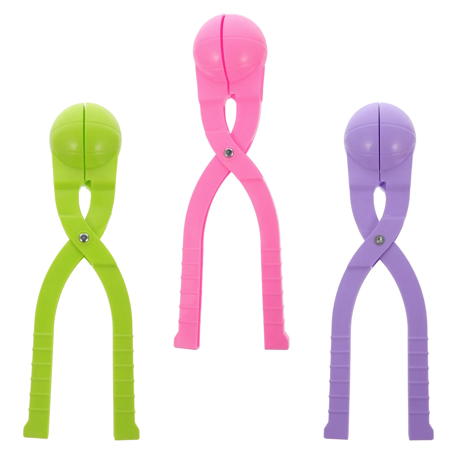 3pcs Maker Kids Winter Outdoor Snow Ball Clip Wet Sand Mud Play Easy Use Flexible Handle Warm Hands Game Gift