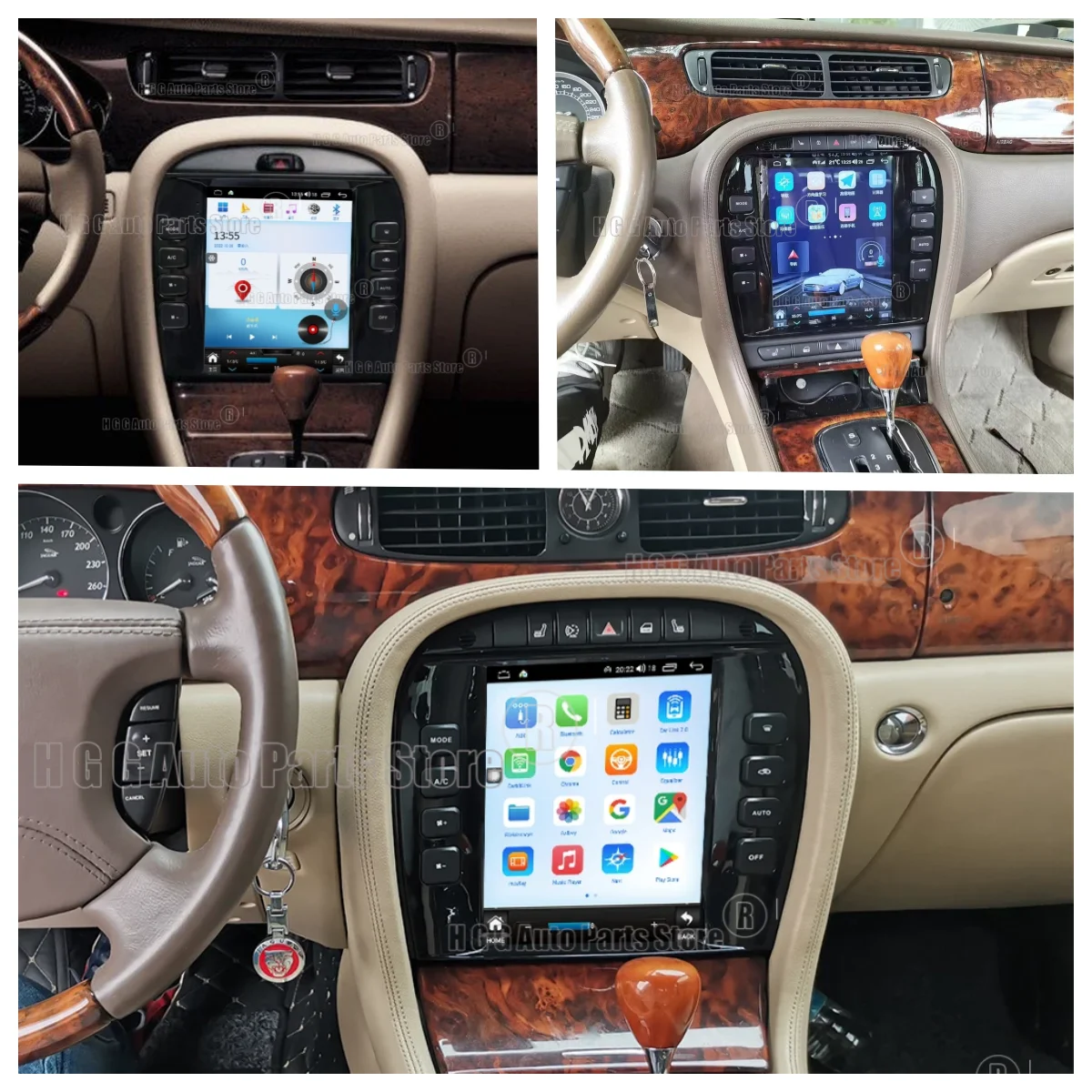 RHD 9.7inch Vertical Screen For Jaguar XJ Jaguar X-TYPE C-TYPE C TYPE S-TYPE S TYPE 2004-2005-2009 Android Car Multimedia Player - view 5