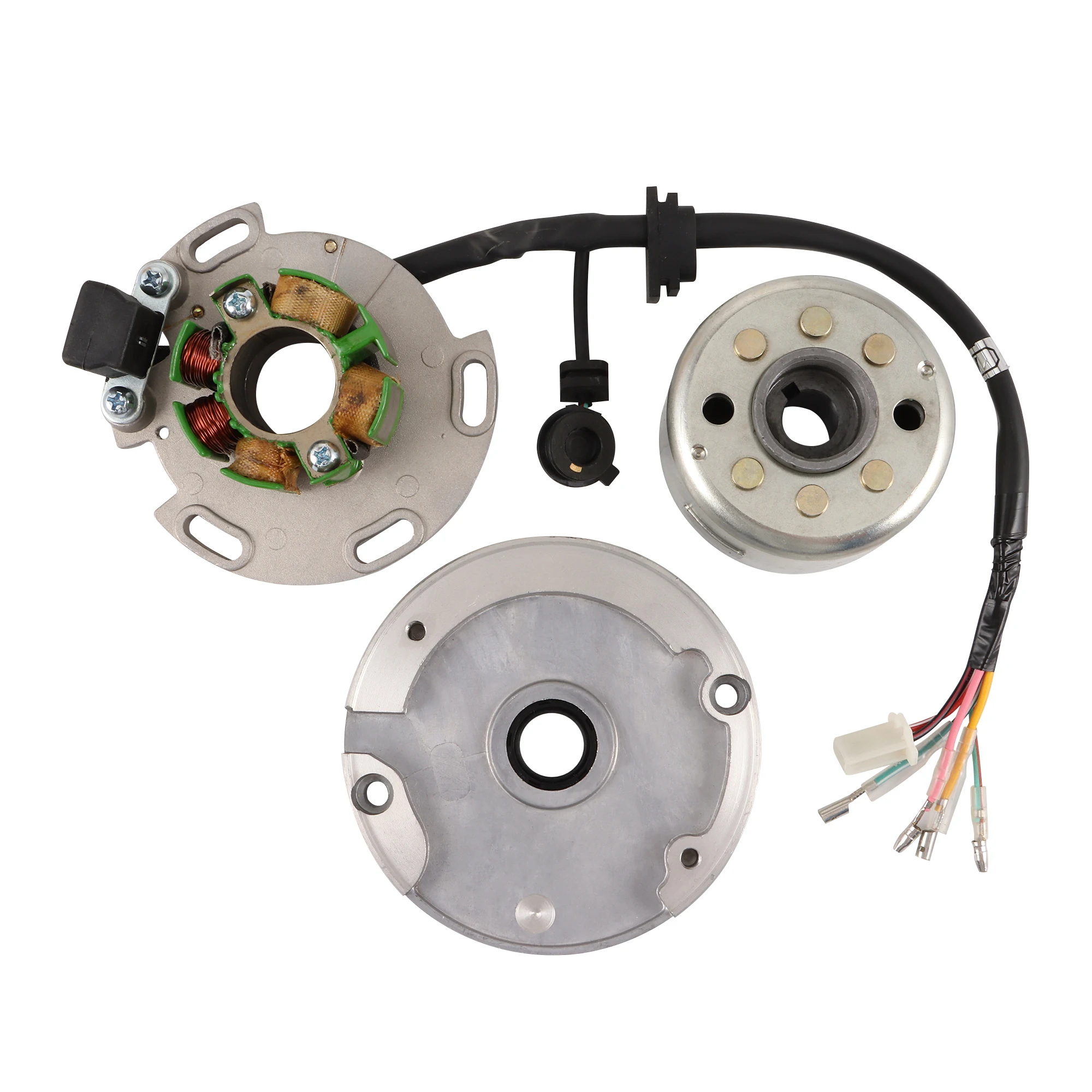 716HOT GOOFIT Магнето в сборе Магнето Статор Маховик Ротор Комплект Мотоциклетная магнитная катушка для двигателя Lifan 150cc Dirt Bike Pit B