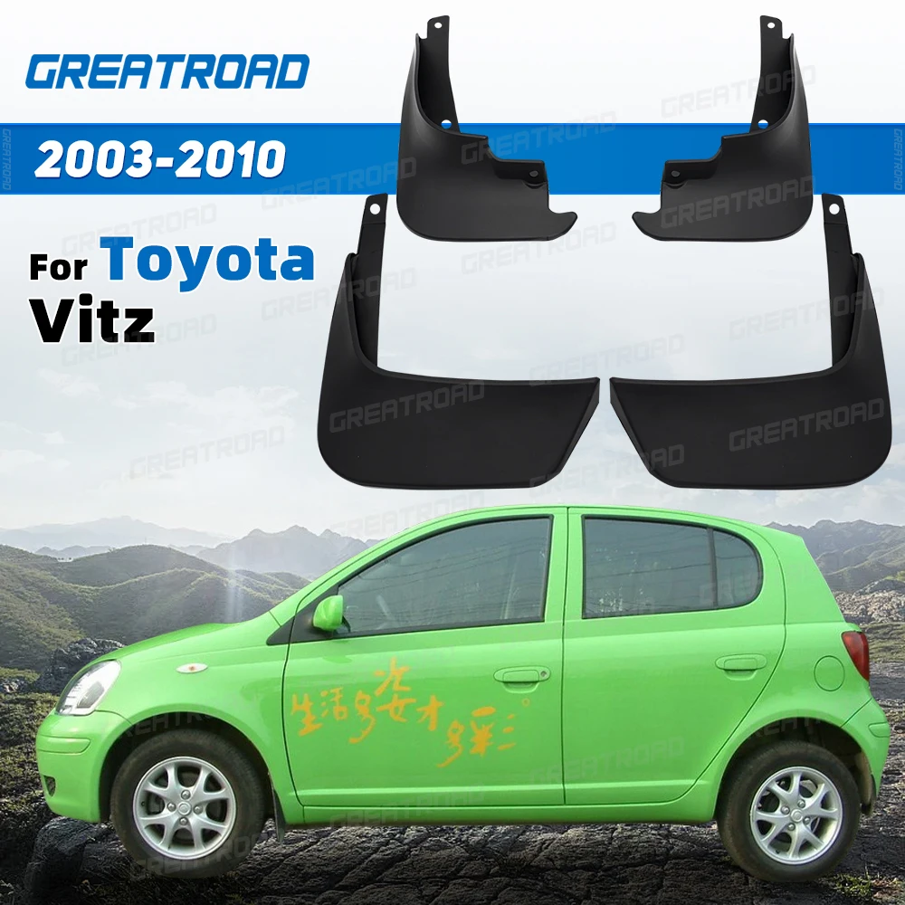 

4 шт. брызговики для Toyota Vitz 2003 04 05 06 07 08 09-2010 передние и задние брызговики автомобильные аксессуары автостайлинг