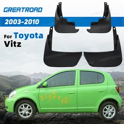 4Pcs Mud Flaps Splash Guards For Toyota Vitz 2003 04 05 06 07 08 09 - 2010 Front and Rear Mudguards car accessories auto styline