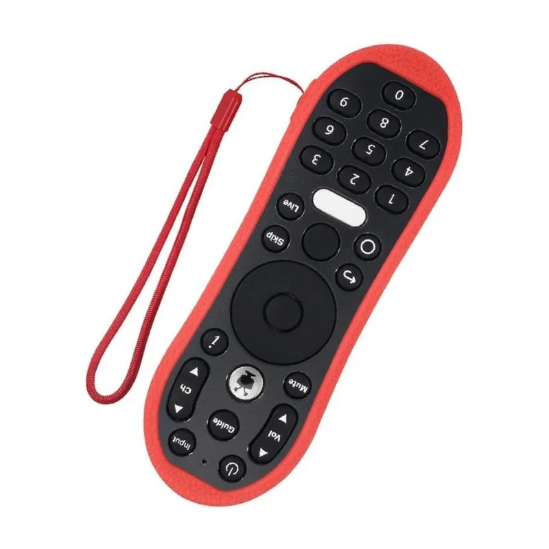 Protective Silicone Case For Tivo Stream 4K Remote Control Anti-Slip Red Cover-[A22I Store]