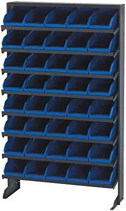 Single Side Pick Rack W/64 Green Bins