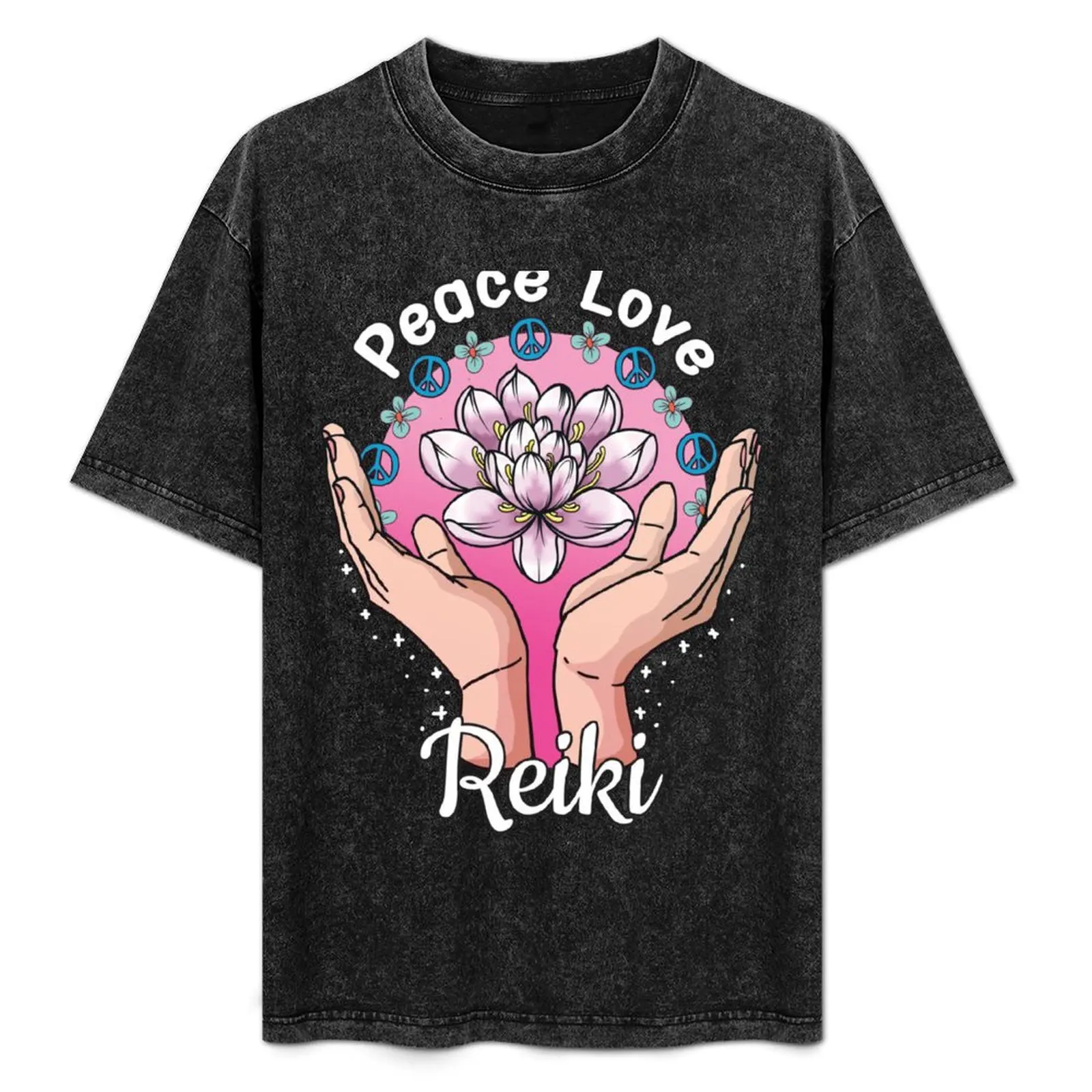 Lotus Flower Reiki Master Gift T-Shirt quick-drying vintage anime shirt men t shirts