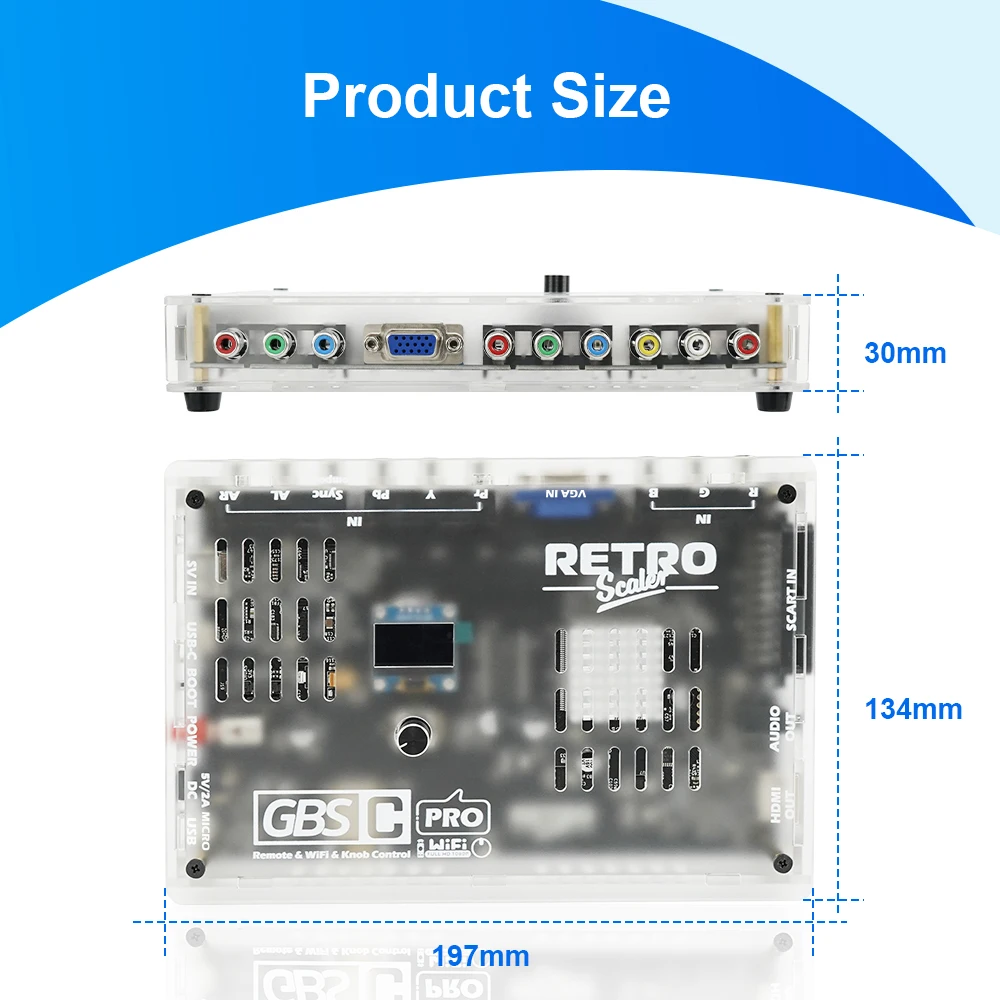 RetroScaler GBS Control Pro GBSC Video Konverter RGBS VGA Scart Ypbpr Signal Composite S-Vdieo zu HDMI Für Retro Spielkonsole