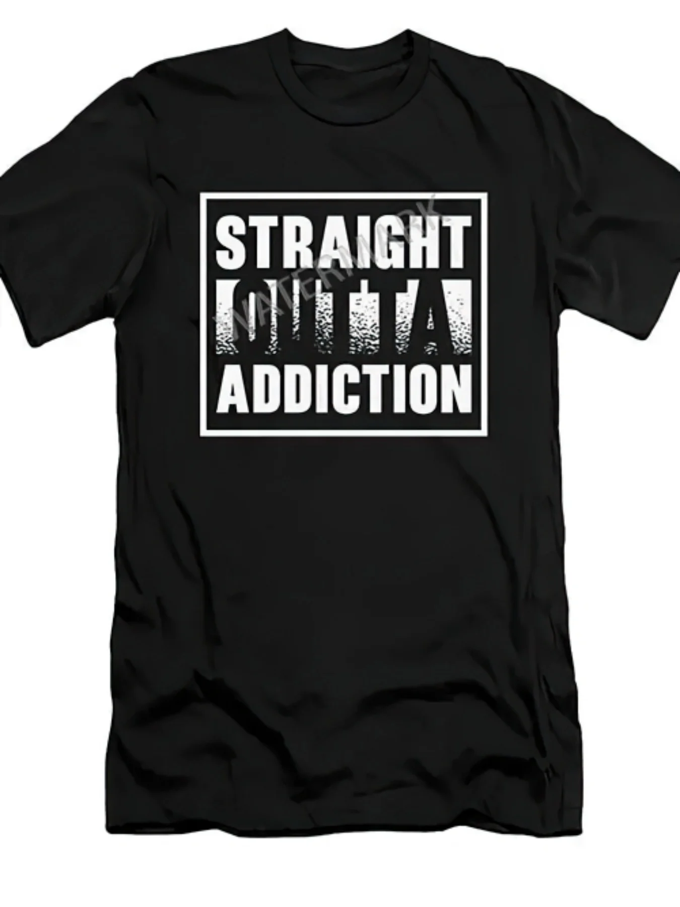 1 Piece of Addiction Recovery T-Shirt, Black Crew Neck T-Shirt, Perfect for Mother's Day, Father's Day, Easter, Valentine's Day, Anniversaries, and as a Unisex Gift