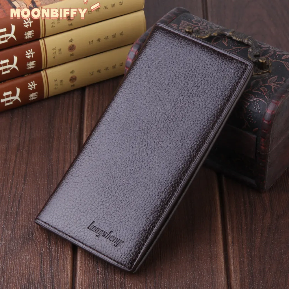 

Men Wallets High Quality clutch leather purse Card Holder Male Purse Zipper Large Capacity phone bag new Wallet For Men carteira