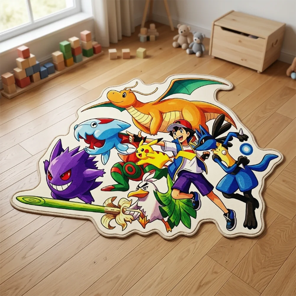 Karpet Anime Pokemon Ash & Par - Gaming Accessories Kids ulasan dan harga