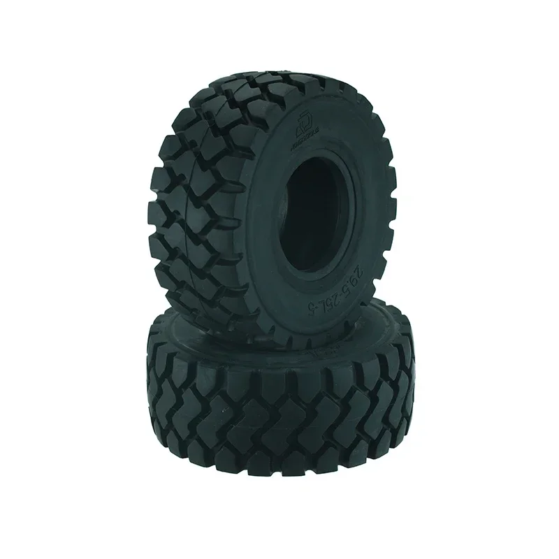 2PCS Rubber Forklift Tyres 137mm Loader Model Tyres for 1/14 RC Trucks Loader