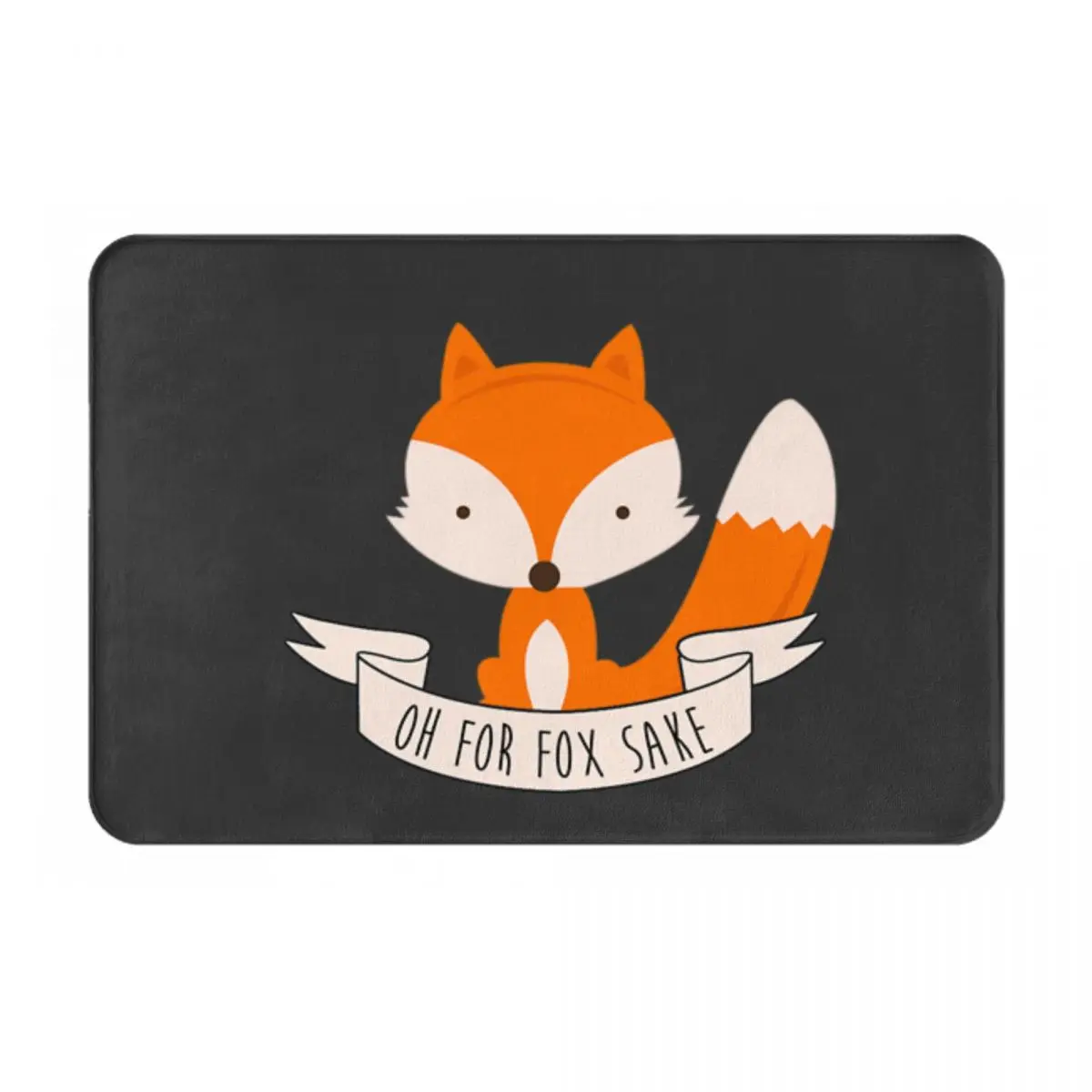 Tapis de sol Oh For Fox Sake, tapis d'entrée extérieur anti-boue, tapis anti-poussière pour patio extérieur