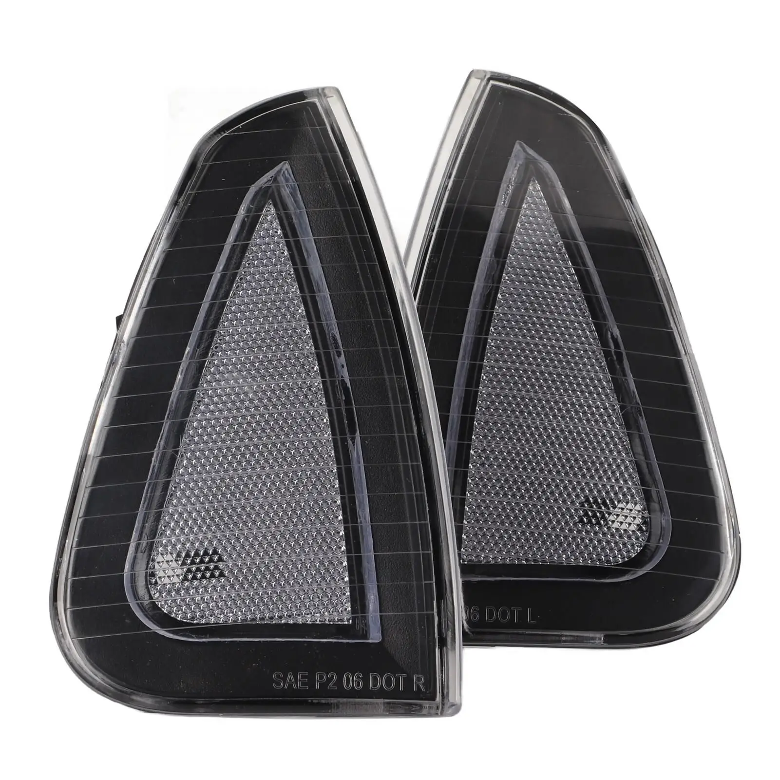 2 Pcs Front Turn Signal Light Cover 4806218AD Side Marker Lamp Cover for Dodge LX for SRT 8 2006 2007 2008 2009-2010