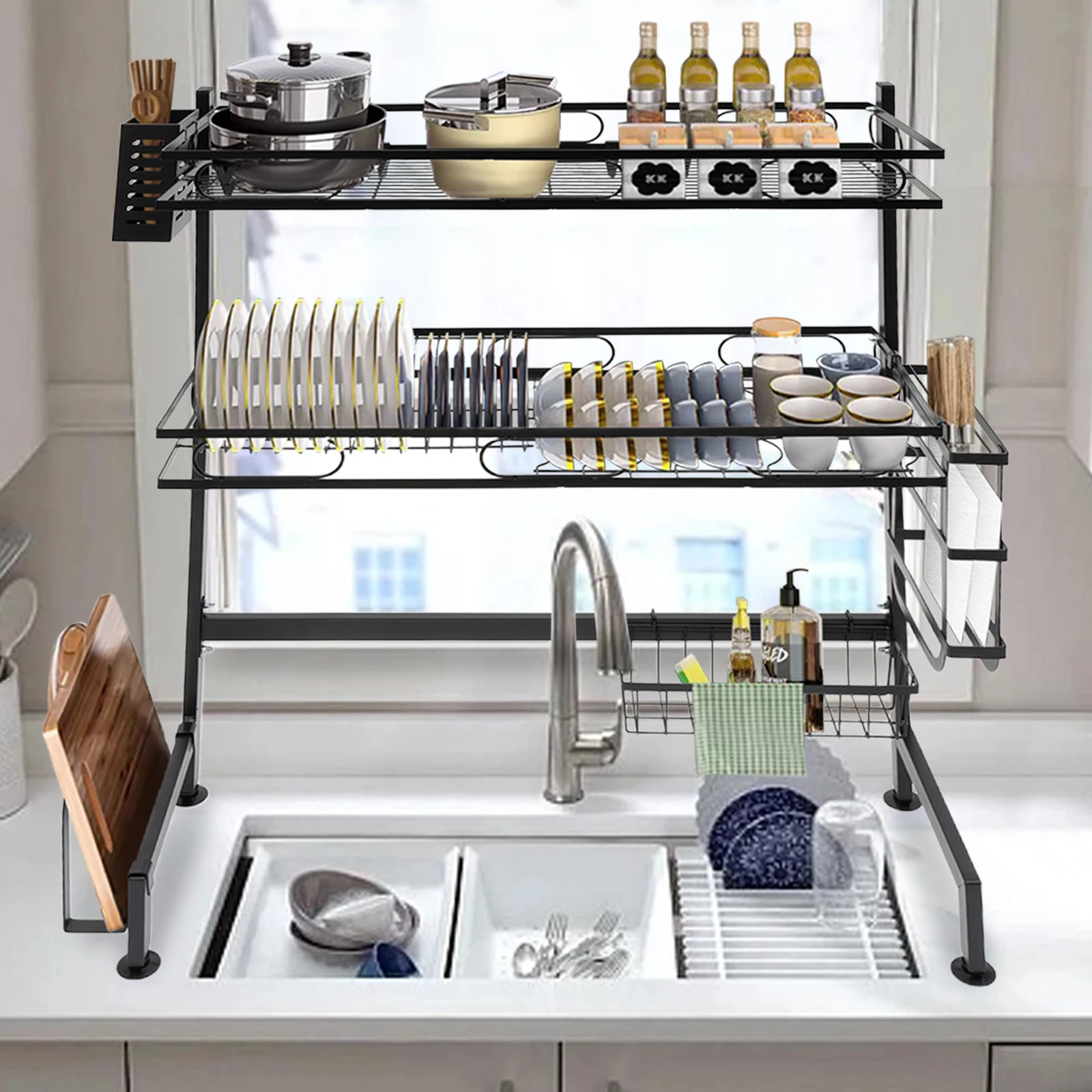 Over The Sink Dish Drying Rack 25.6