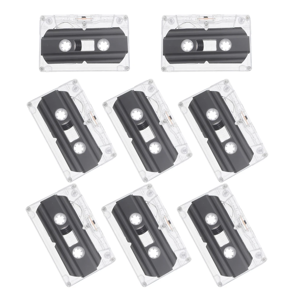 

8 Pcs 30 Minute Clear Cassette Music Player Tapes Audio Cassettes Adhesive