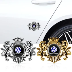 1PCS 3D Metalen Auto Embleem Kofferbak Zijruit Body Sticker Voor Volkswagen R32 POLO Passat Tiguan Polo Golf Mk5 Auto Accessoires