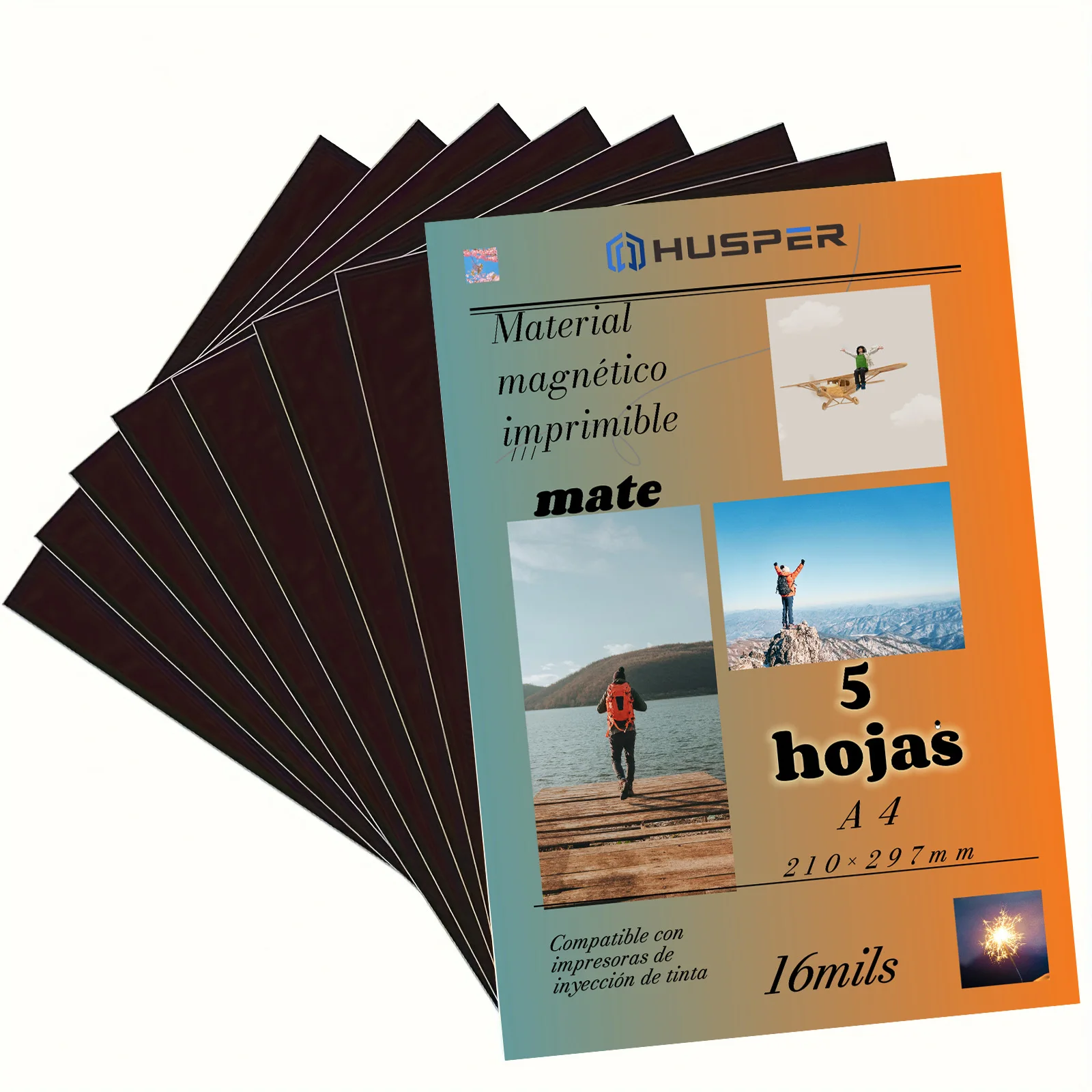 

Hojas magnéticas imprimibles A4 (5 номеров) - Papel fot дейfico mate гибкие для impresoras de iny hadiah de tinta