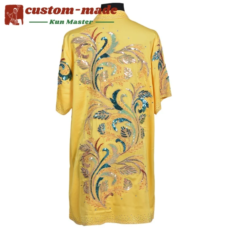 Custom Martial Arts Uniform Kung Fu Suit with Dragon Embroidery Southern Fist Long Fist Reinforced for KungFu Forms Competition