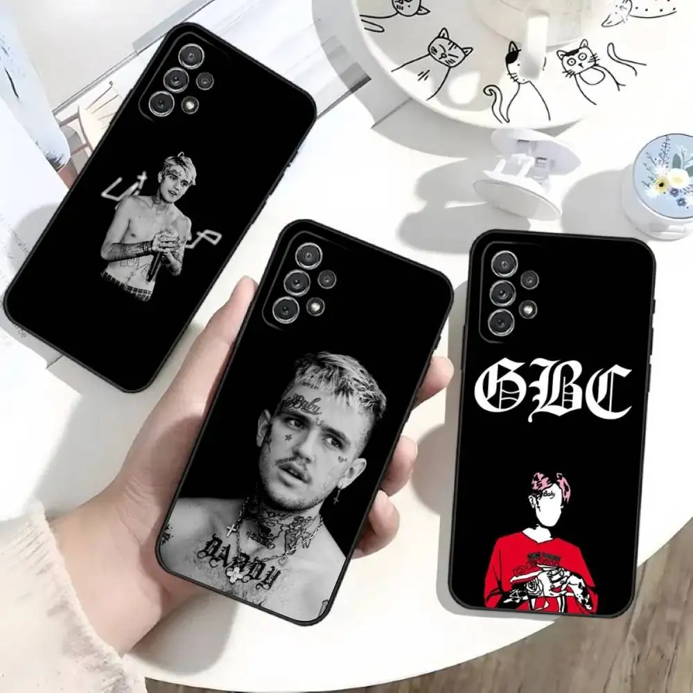 

Singer L-Lil Peep Phone Case For Samsung S25,S24,S21,S22,S23,S30,Ultra,S20,Plus,Fe,Lite,Note,10 Black Soft Shell