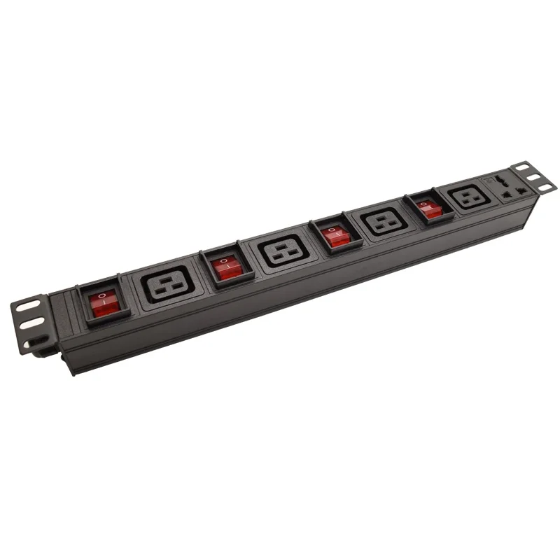 

Independent switch With LED C19 SOCKET 19 inch PDU Power Strip Distribution Network filter