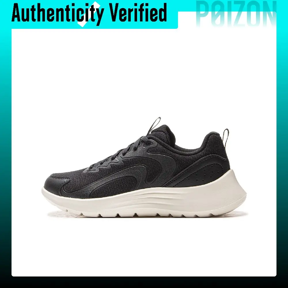 Li Ning Light Feather FW Cushioning Slip Resistant Abrasion Resistant Breathable Low top Running Shoes Women's Black ARSV134-4