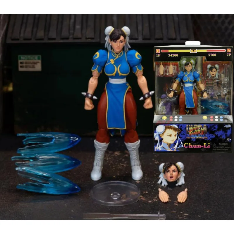 재고 있음 자다 토이즈 스트리트 파이터 1/12 스케일 춘리 애니메이션 액션 피규어 모델 인형 장난감 취미 수집품