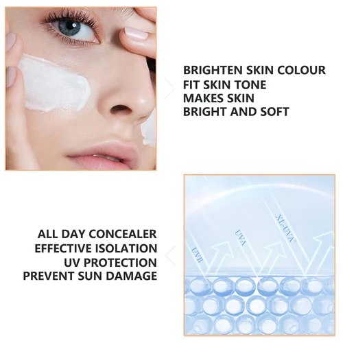 Imagen 2 del producto Crema BB Facial semipermanente de 5ml, base correctora líquida brillante de niacinamida, rejuvenecimiento hidratante, SPA, cuidado de la piel