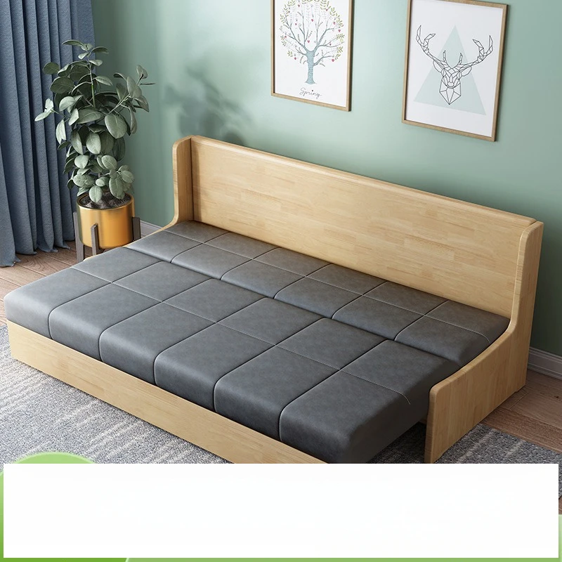 

Technology fabric dual-purpose folding sofa bed small apartment living room simple modern rental room lazy retractable small sof