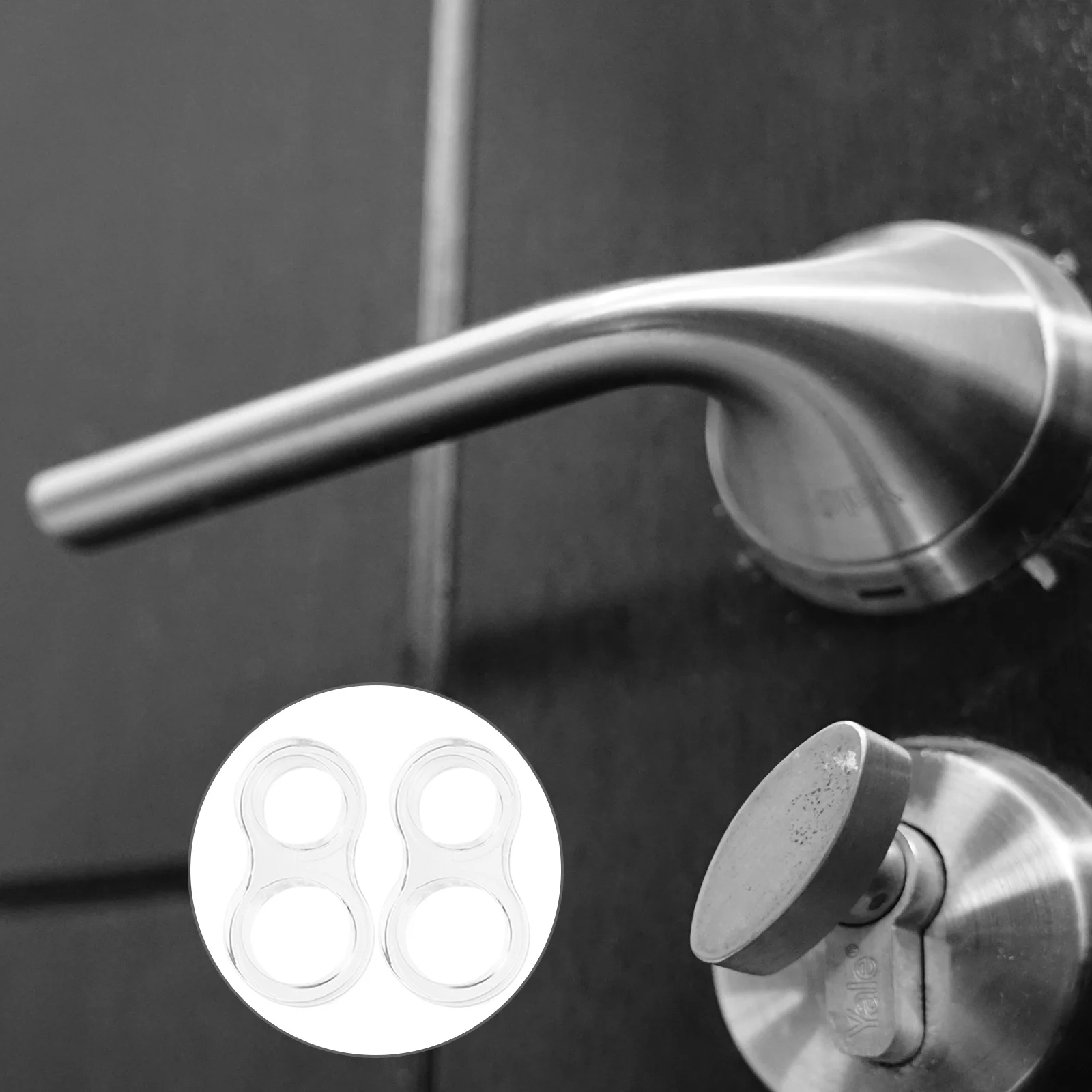 

10 pcs Anti-Collision Knob Protector Transparent Bumper For Wall Protection Handle Stopper Pvc Door Stop Door Knob Bumper