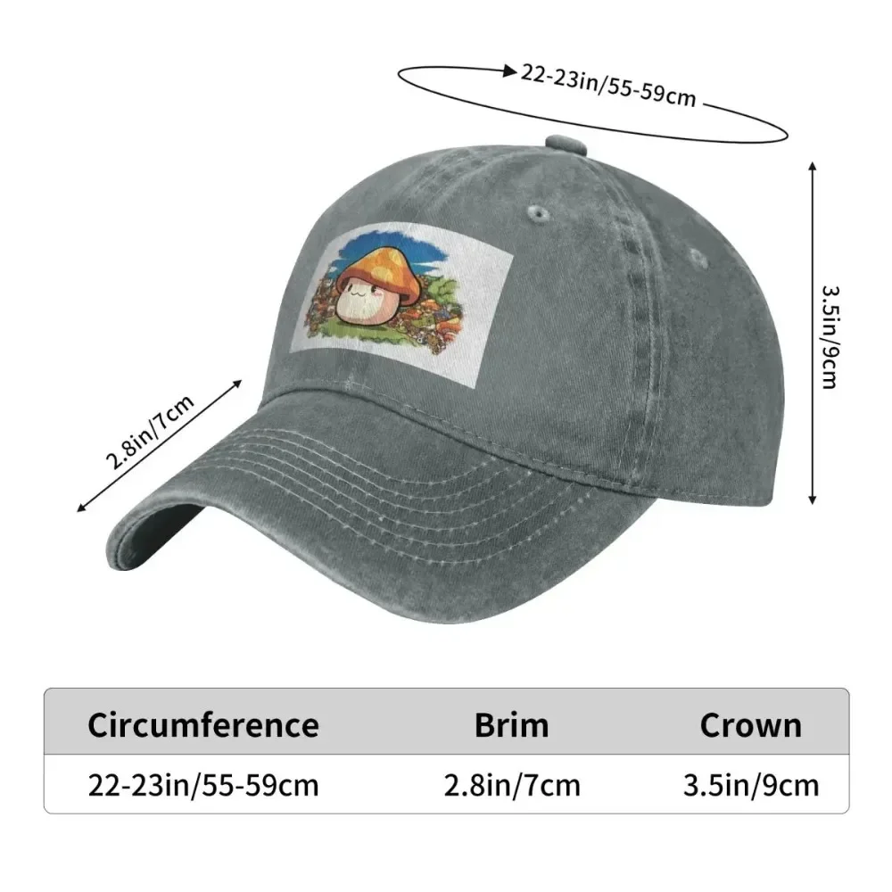 Maplestory Orange Mushroom Fashion Baseball Cap Peaked Cap Men's Hat Women's Cap Beret Man