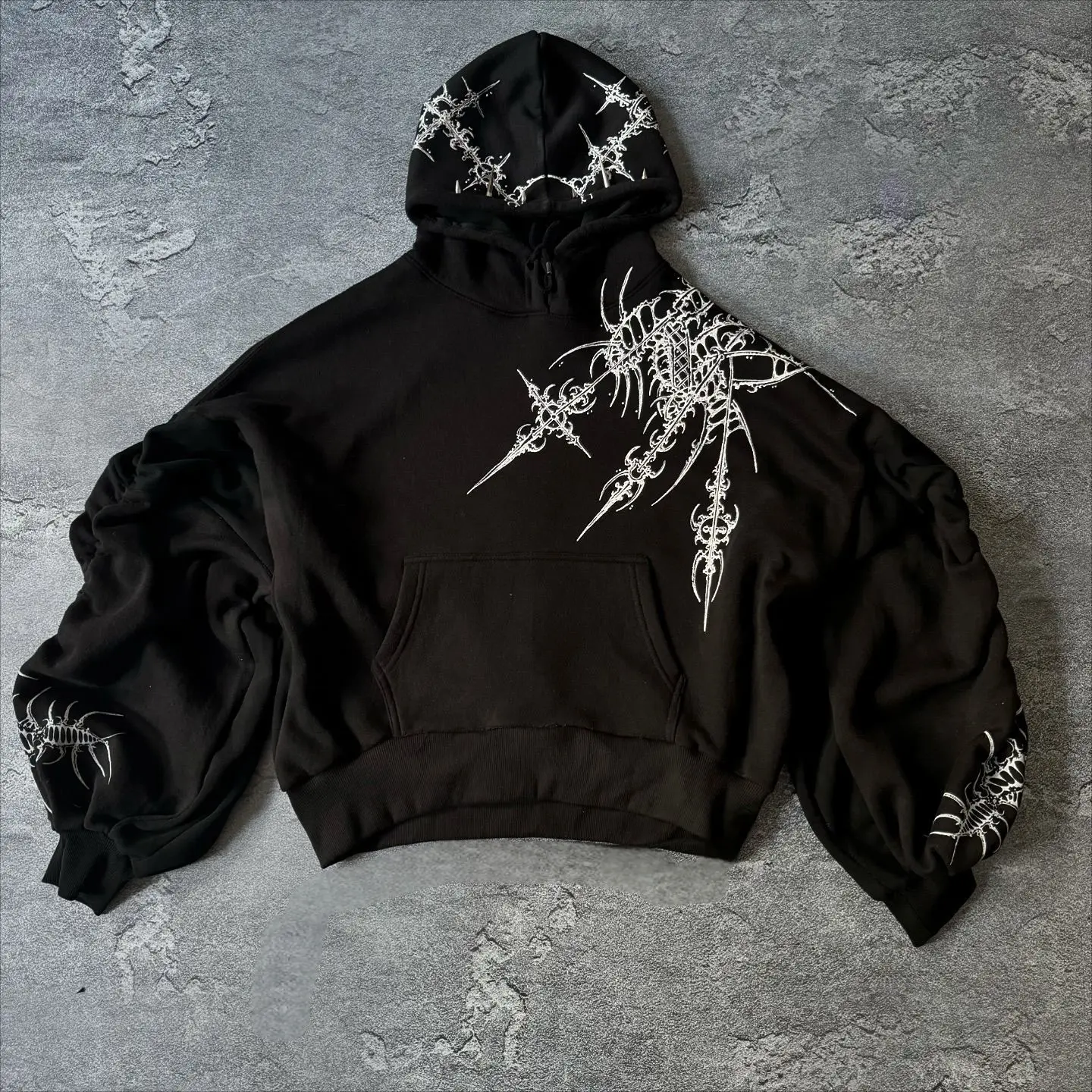 Harajuku Zip Hoodie Set Crâne Américain Rue Femmes Hip Hop Rue Vintage Pantalon Casual Top Y2k Vêtements