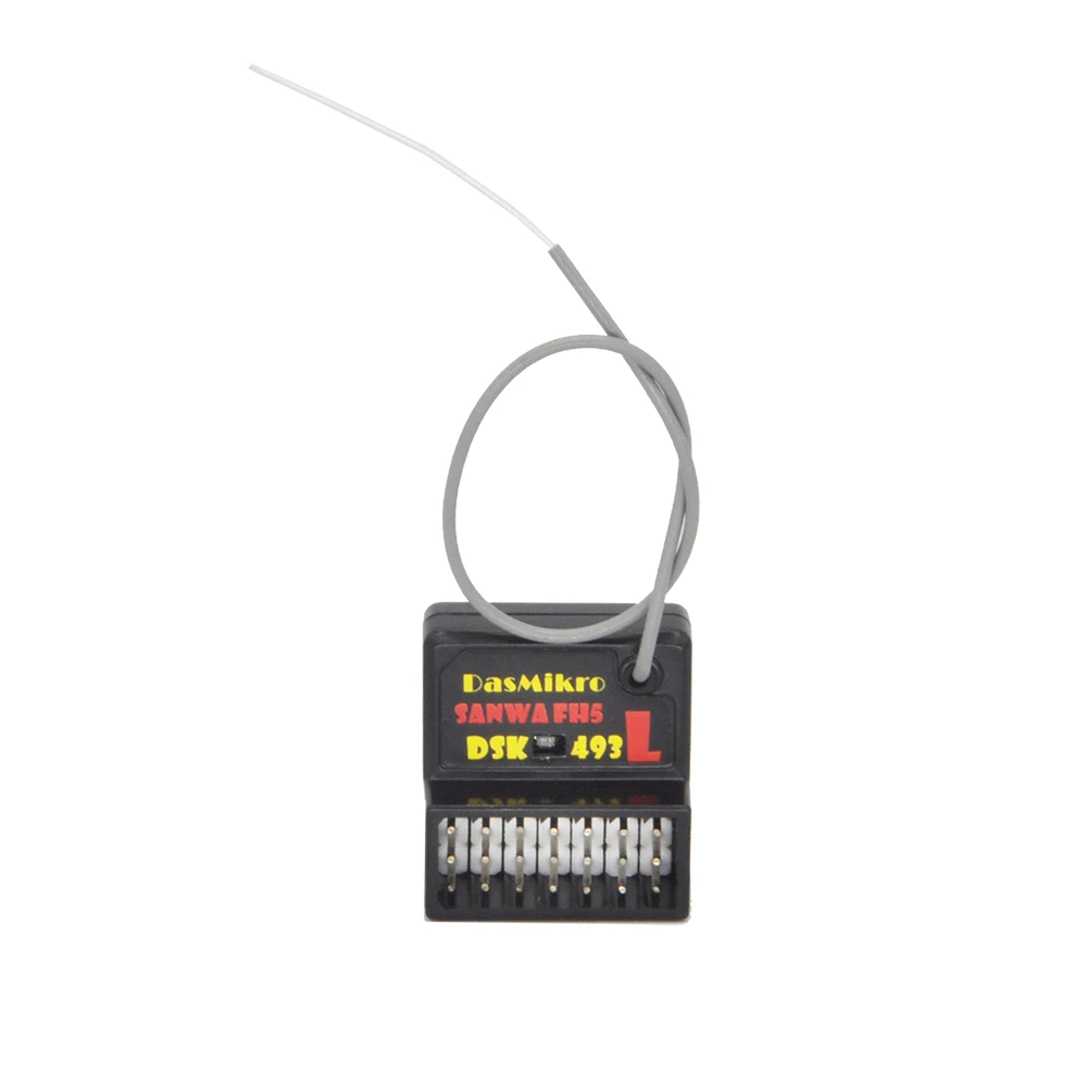 Sanwa FH5 4 Canal Surface Récepteur Avec Longue Antenne DSK-493L Pour M17 MT-5 MT-R FHSS-5 Émetteur 1/10 1/12 RC Voiture Modèle Partie