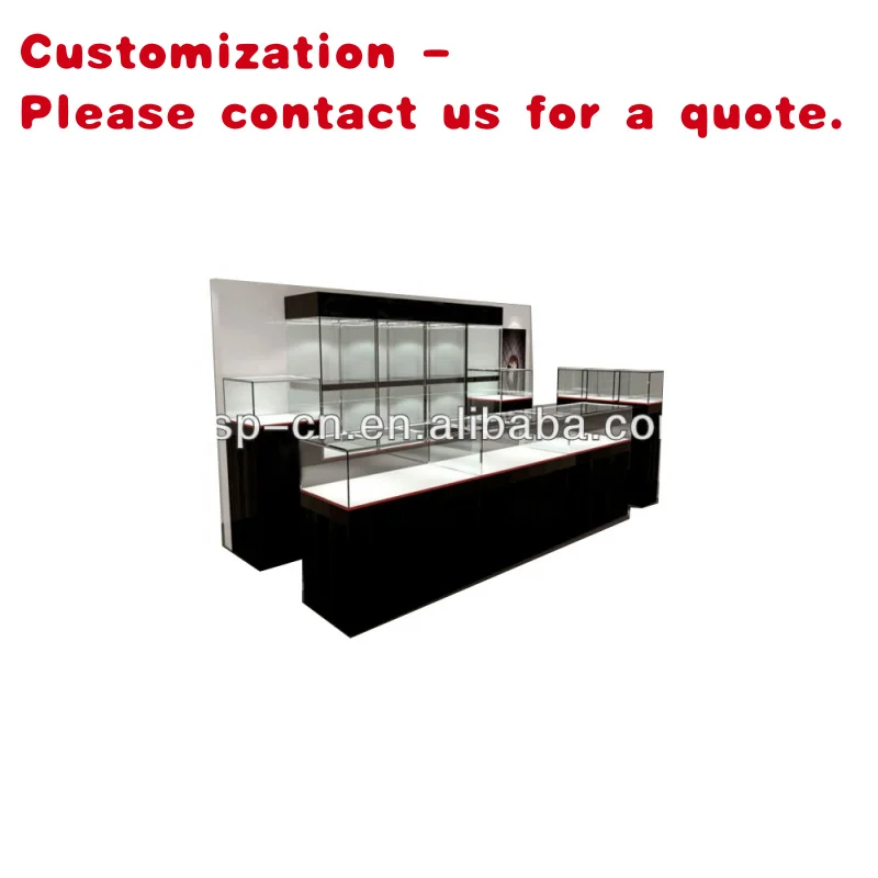 custom.Shopping Mall Jewellery Store Furniture Jewelry Display showcase  /ring/necklace Sale Reception Centre a Set