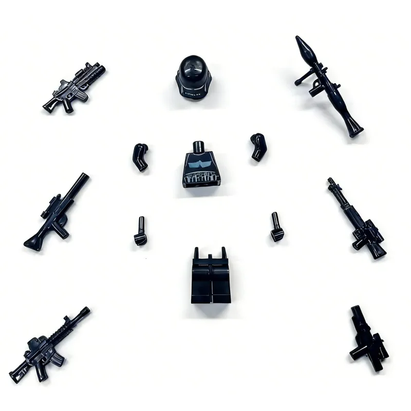 Small Particle Building Block Toy Figurine Accessories Soldier Warrior Model Puzzle Components Boys' Holiday Gift view 5