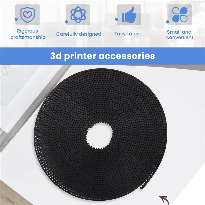 A76K 5 أمتار GT2 مؤقت اشتعال عرض 6 مللي متر مناسب لحزام Reprap Mendel Rostock Prusa GT2-6 مللي متر