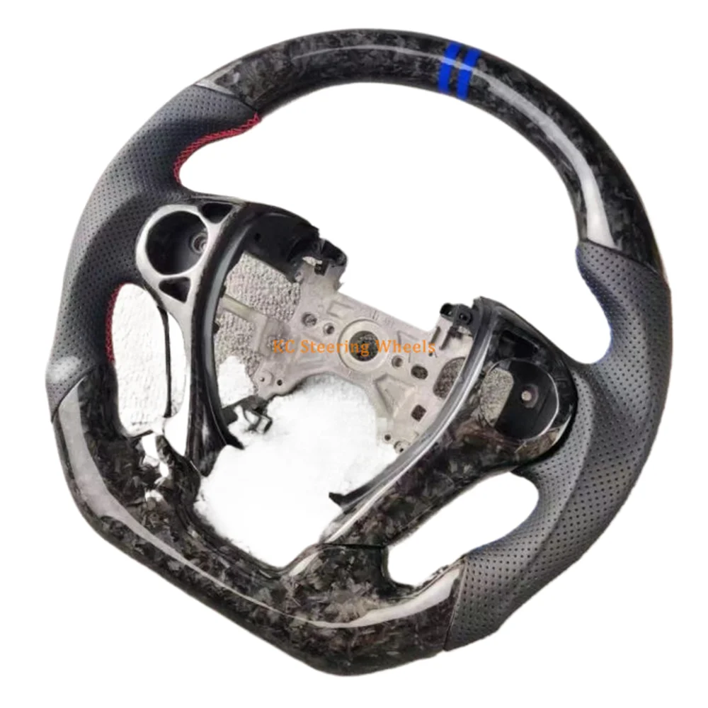 

Customized For Honda Accord 9th gen 2013 2014 2015 2016 2017 Carbon Fiber High quality Steering Wheel Blue stitching