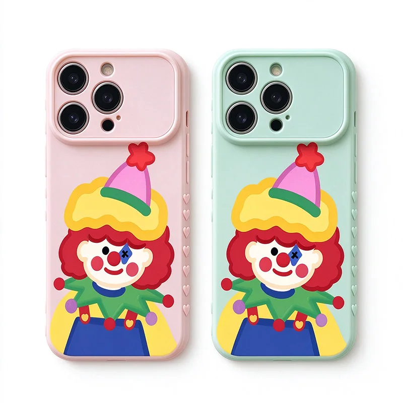 Cartoon Cute Clown Phone Case For Samsung Galaxy S26 S23 S22 S24 S25 Ultra Plus FE A27 A17 A36 A37 A55 A16 A26 A56 Case